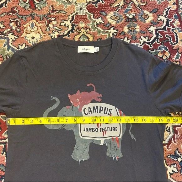 Coach 1941 x Gary Baseman Campus Films Elephant Graphic Tee T-Shirt HTF Small S - Picture 5 of 10